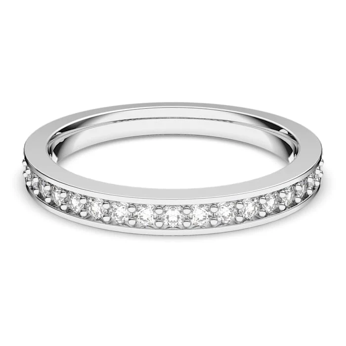 Rare ring White, Rhodium plated