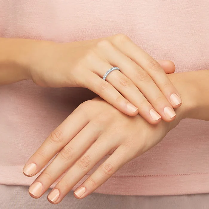 Rare ring White, Rhodium plated - Image 3