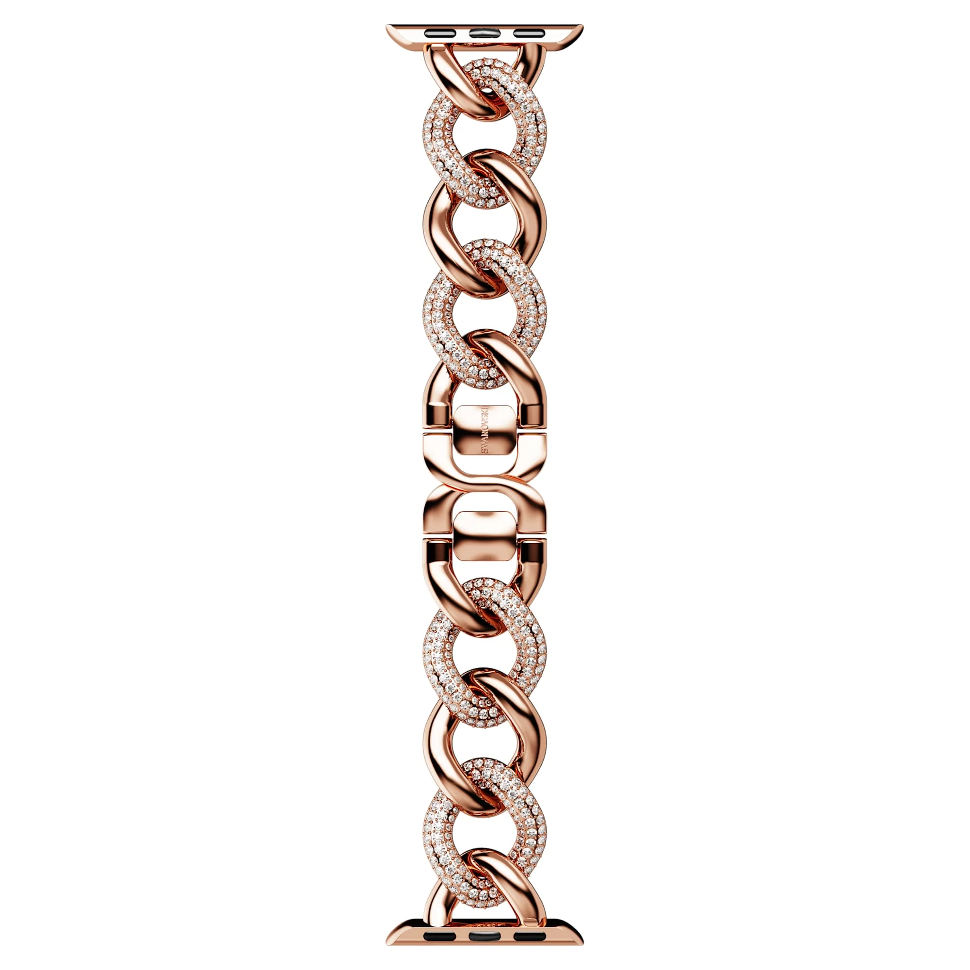 Sparkling chain strap For Apple Watch® 40mm & 41mm, Rose gold tone, Rose gold-tone finish
