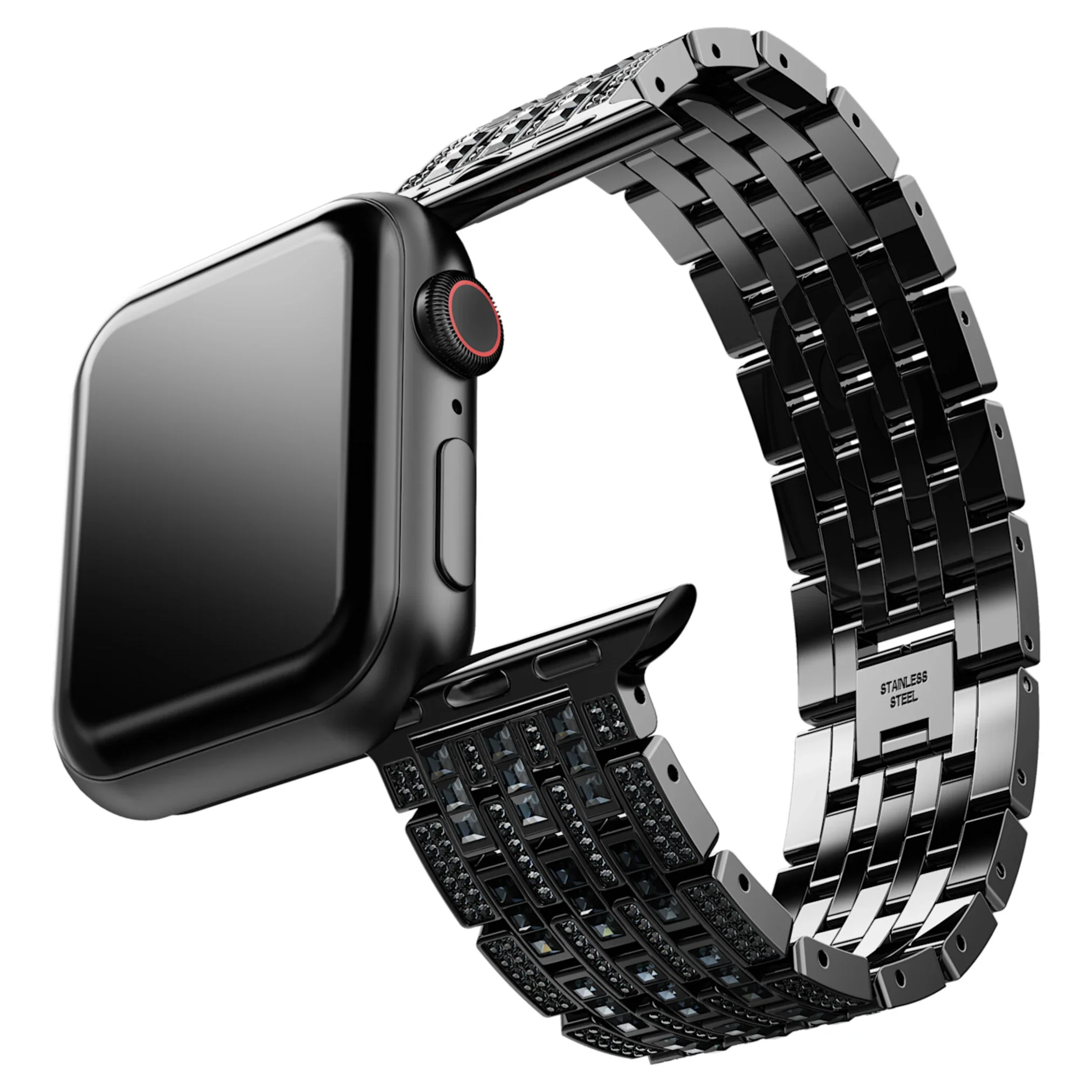 Sparkling princess strap For Apple Watch® 40mm & 41mm, Black, Black finish - Image 4