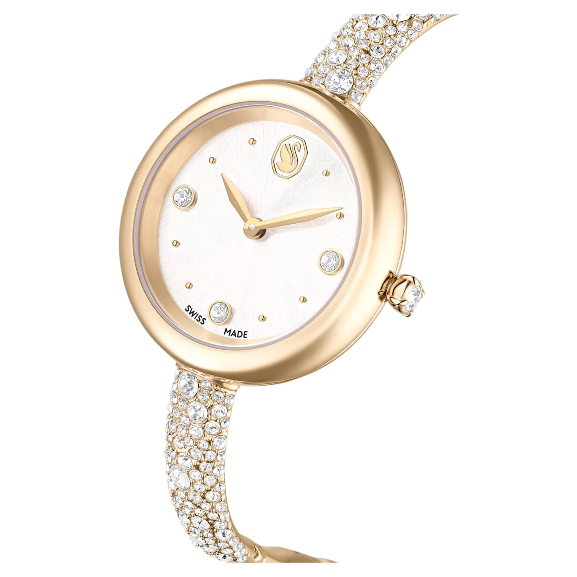 Sublima bangle watch Swiss Made, Metal bracelet, Gold tone, Champagne gold-tone finish - Image 4