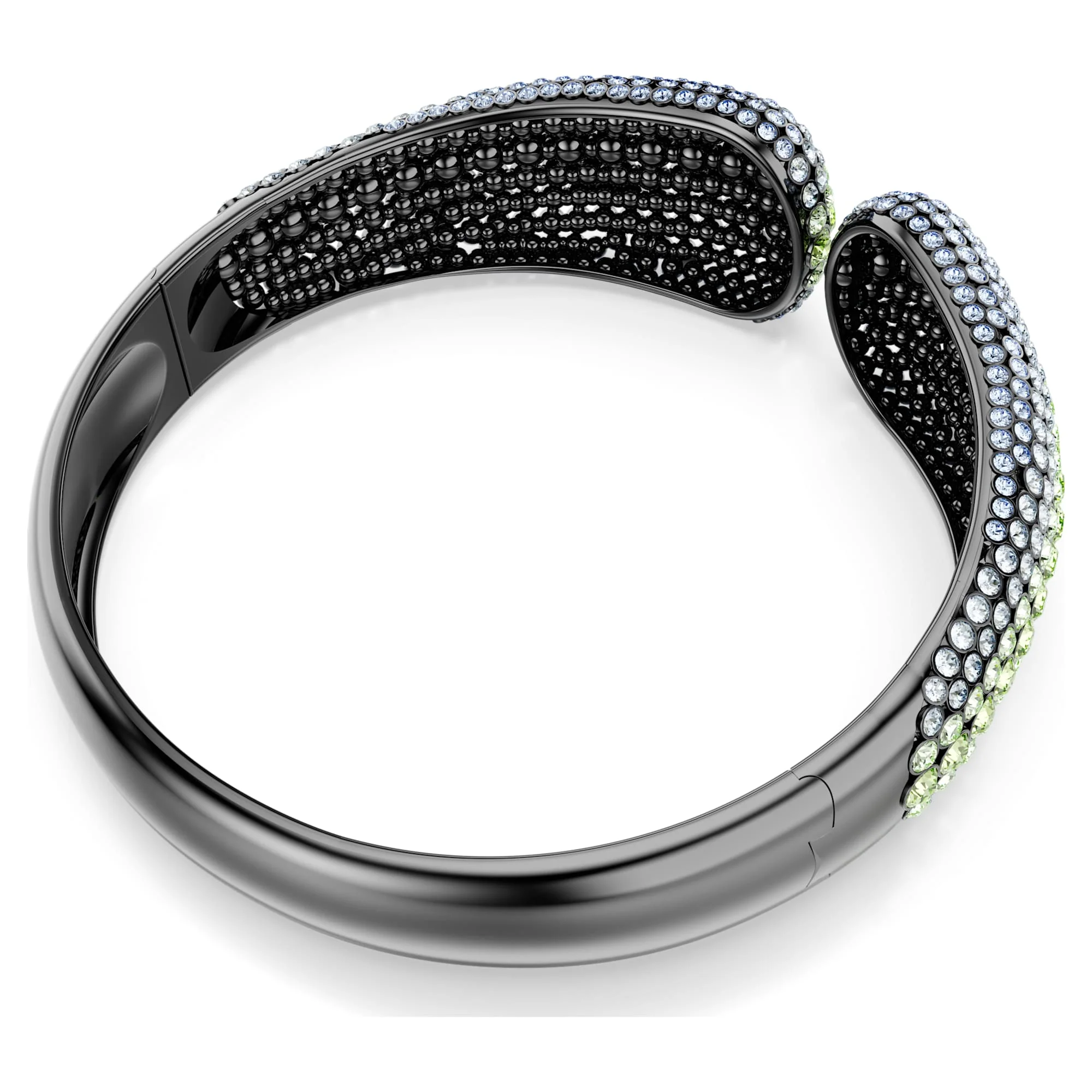 Sublima choker Round cut, Multicolored, Ruthenium plated - Image 4