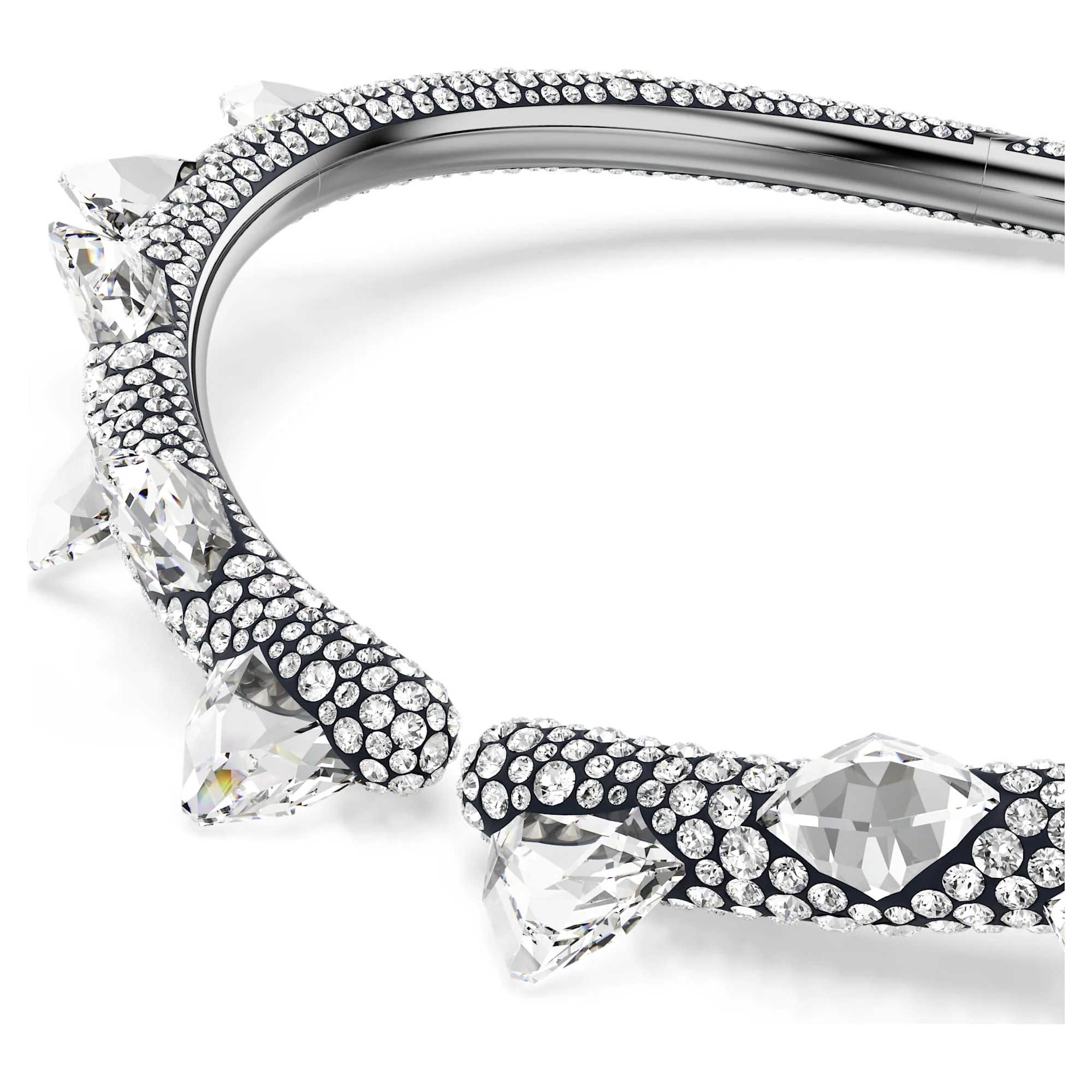 Sublima choker White, Ruthenium plated - Image 4
