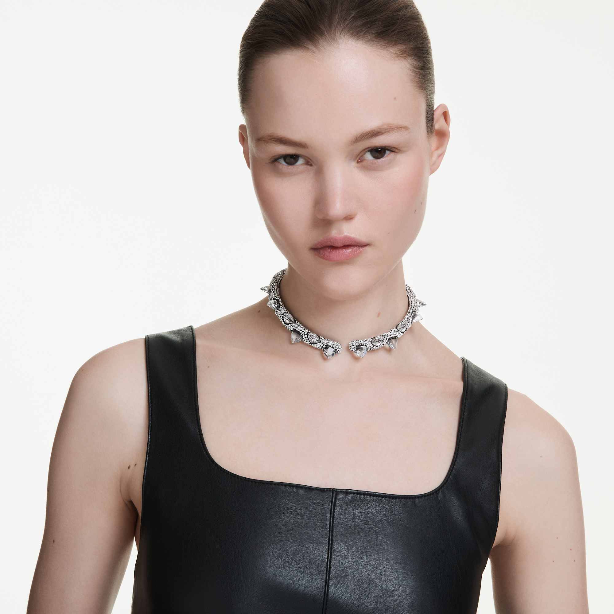 Sublima choker White, Ruthenium plated - Image 6