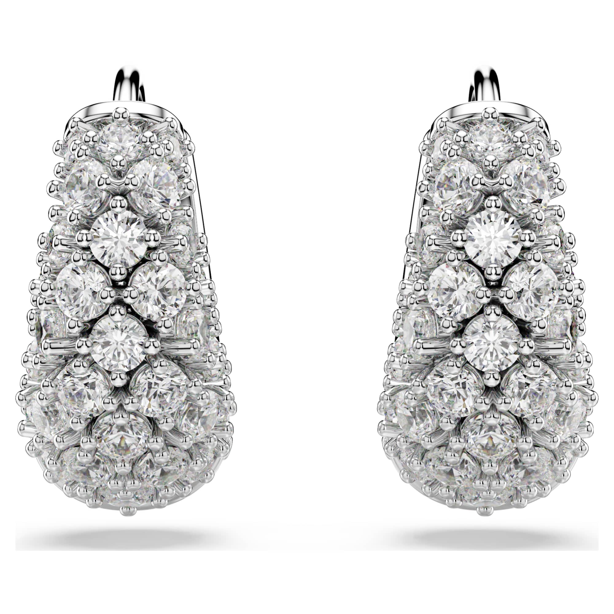 Sublima earrings White, Rhodium plated - Image 2