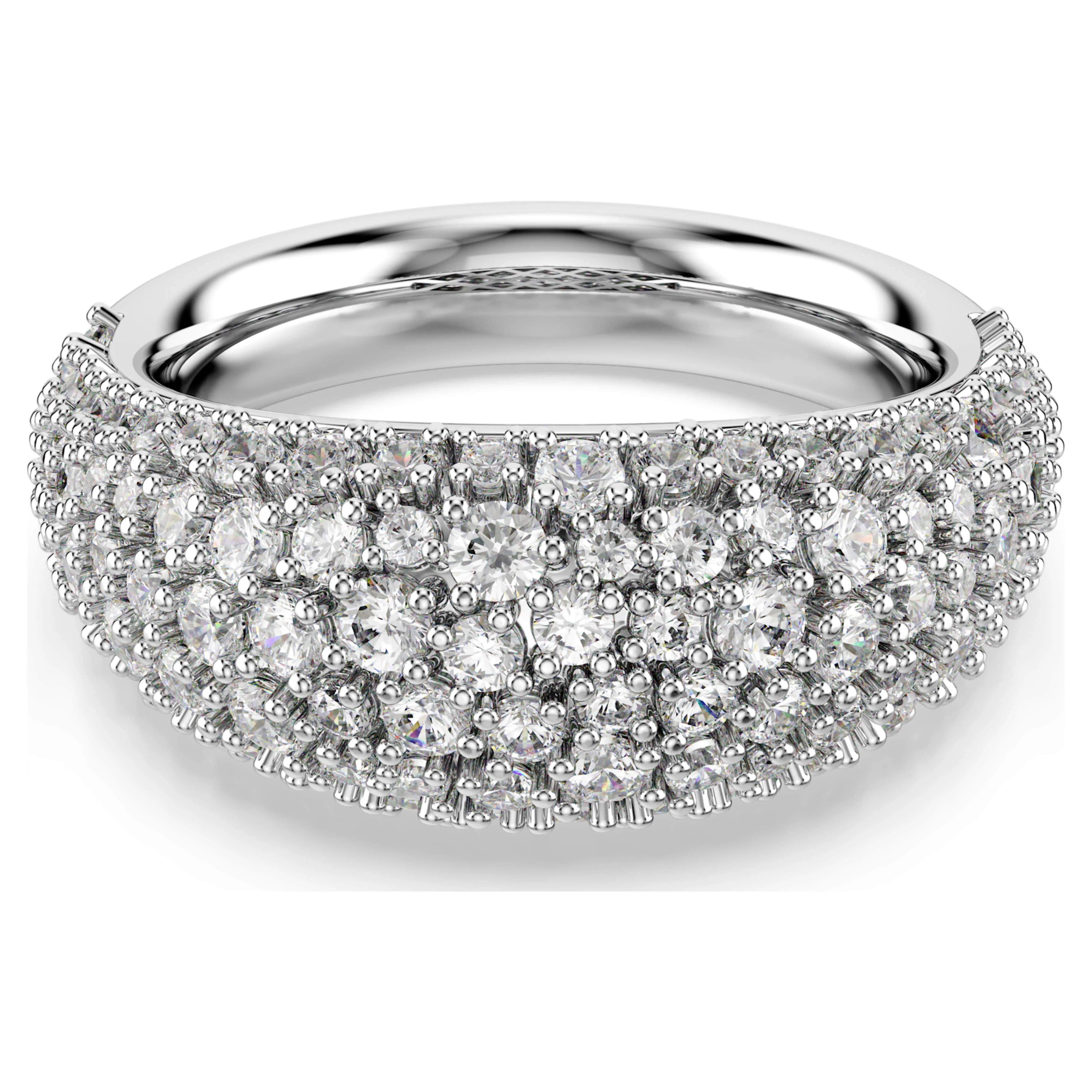 Sublima ring White, Rhodium plated