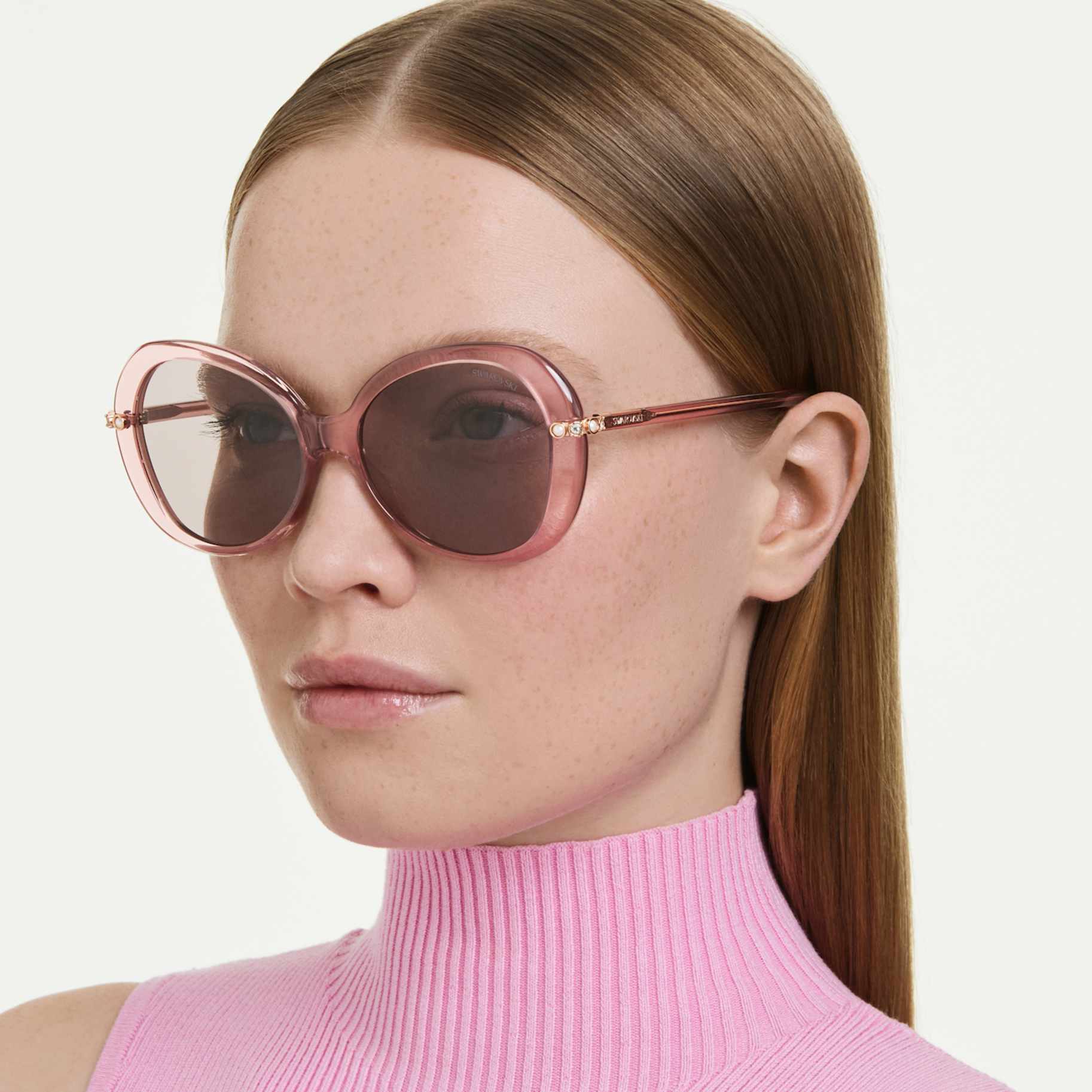 Sunglasses Butterfly shape, SK6059, Pink - Image 6