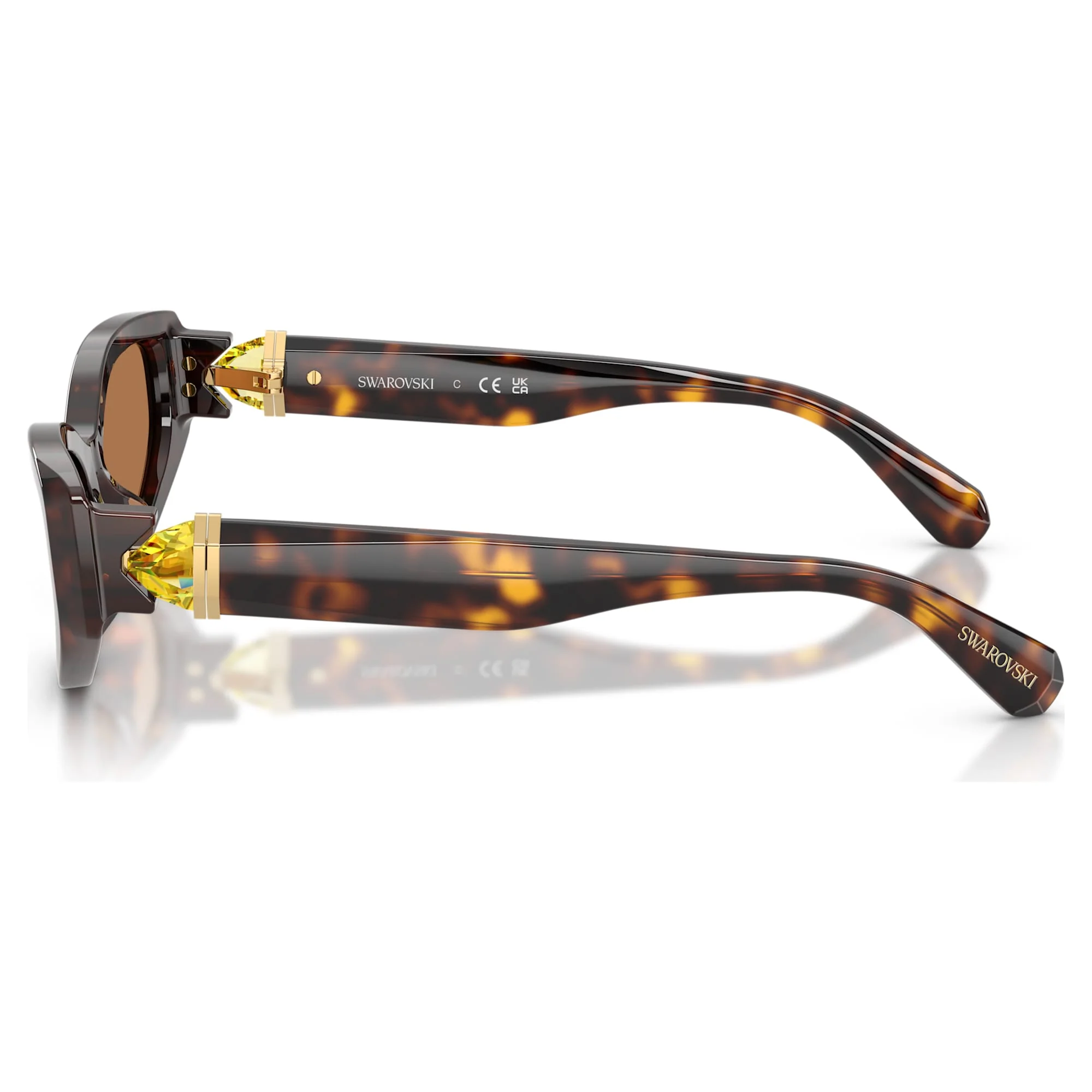 Sunglasses Cat-eye shape, SK6045, Brown - Image 3