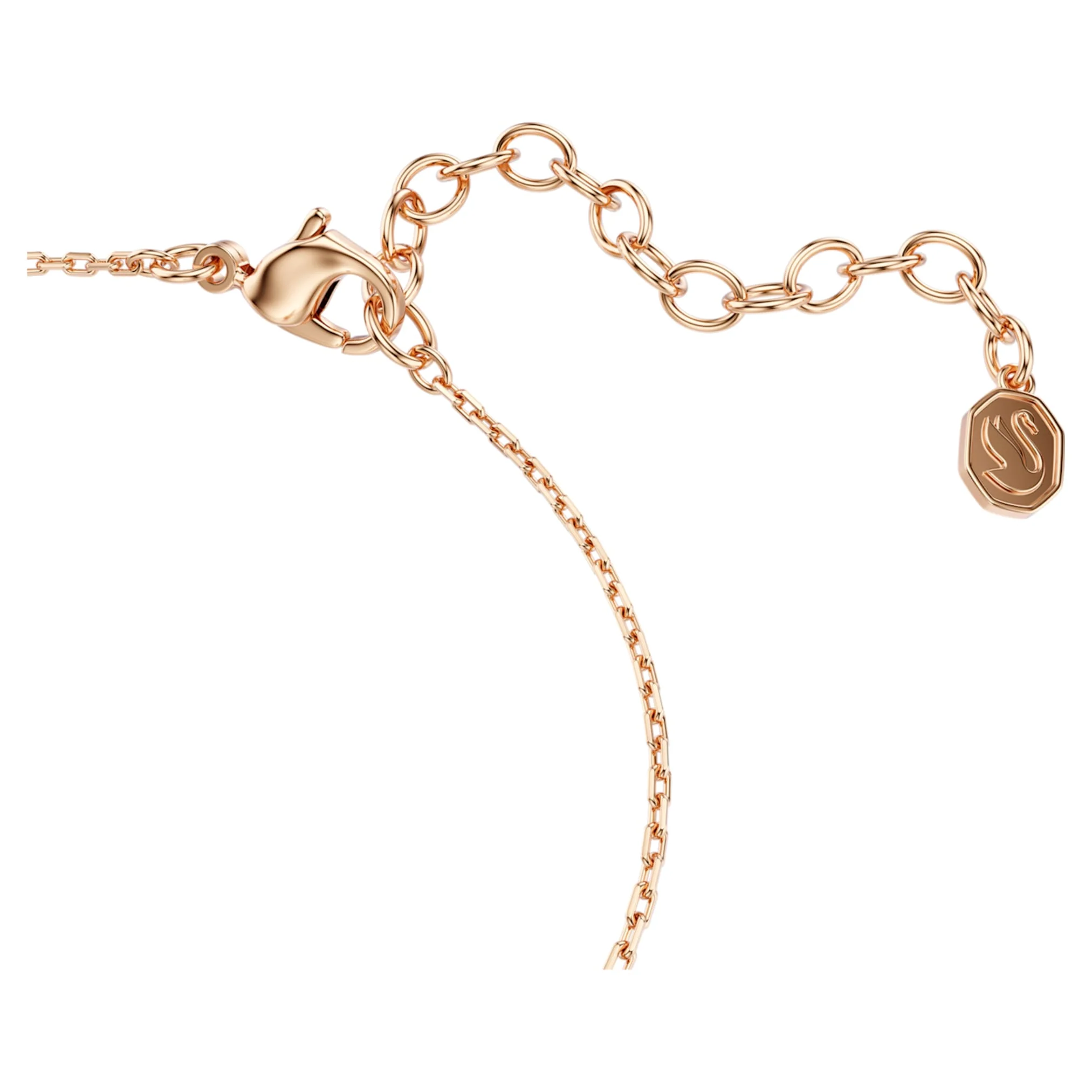 Swan bracelet Mixed cuts, Swan, White, Rose gold-tone plated - Image 3