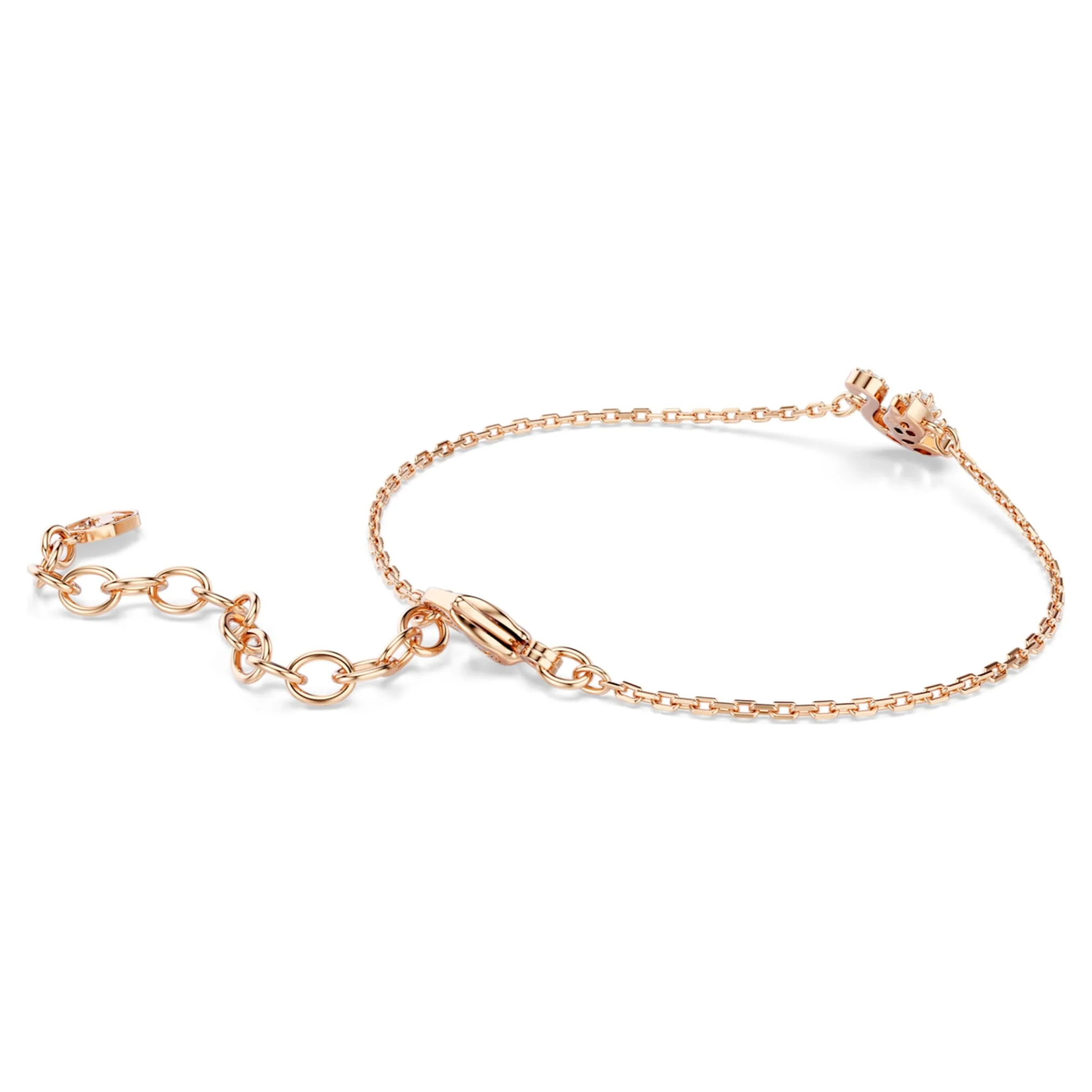 Swan bracelet Mixed cuts, Swan, White, Rose gold-tone plated - Image 5