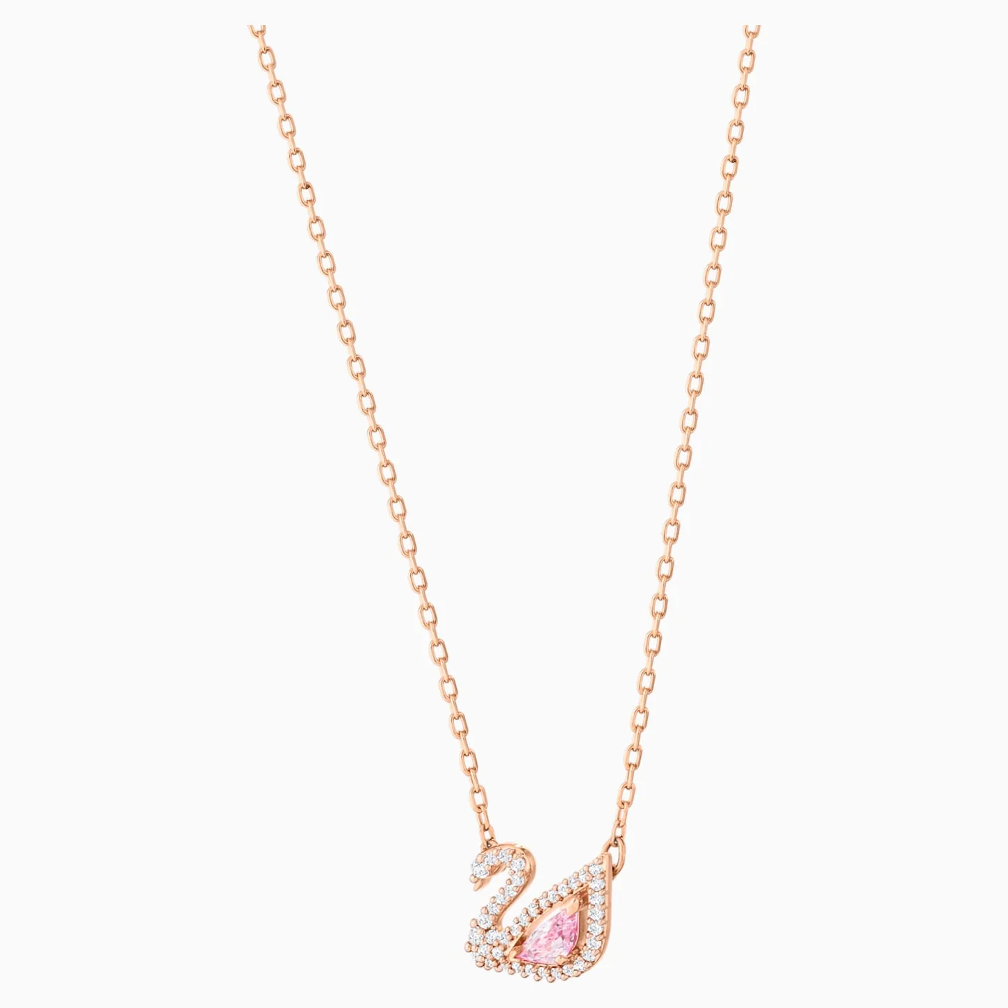 Swan necklace Swan, Pink, Rose gold-tone plated - Image 3