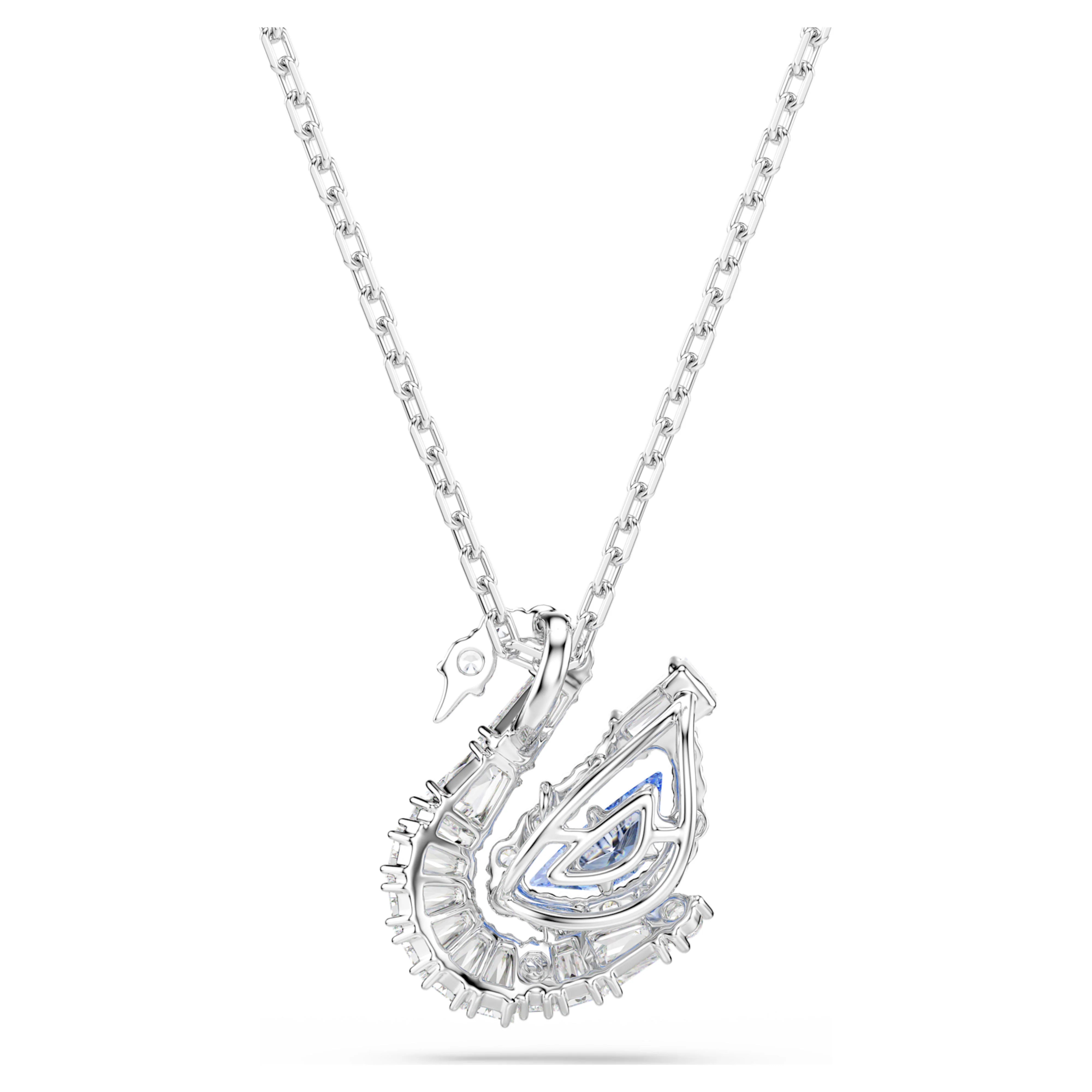 Swan pendant Mixed cuts, Swan, Blue - Image 4