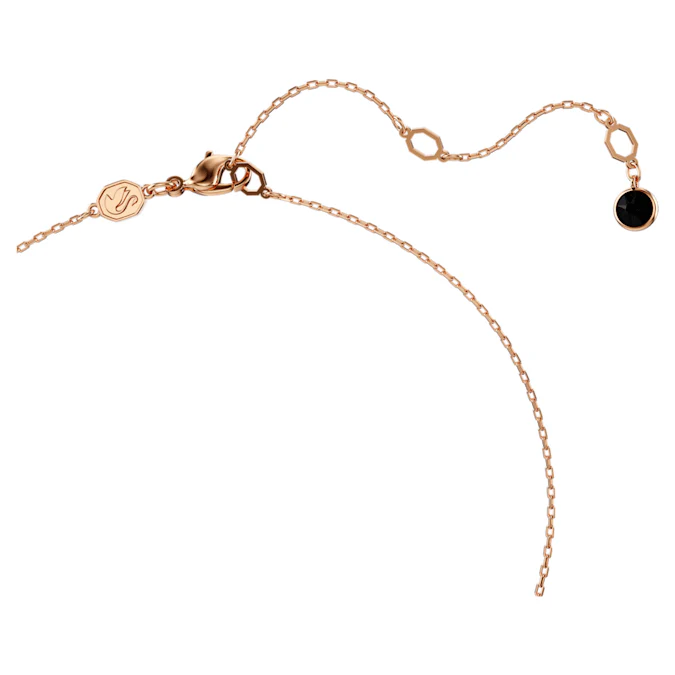 Swarovski Swan pendant Swan, Black, Rose gold-tone plated - Image 3