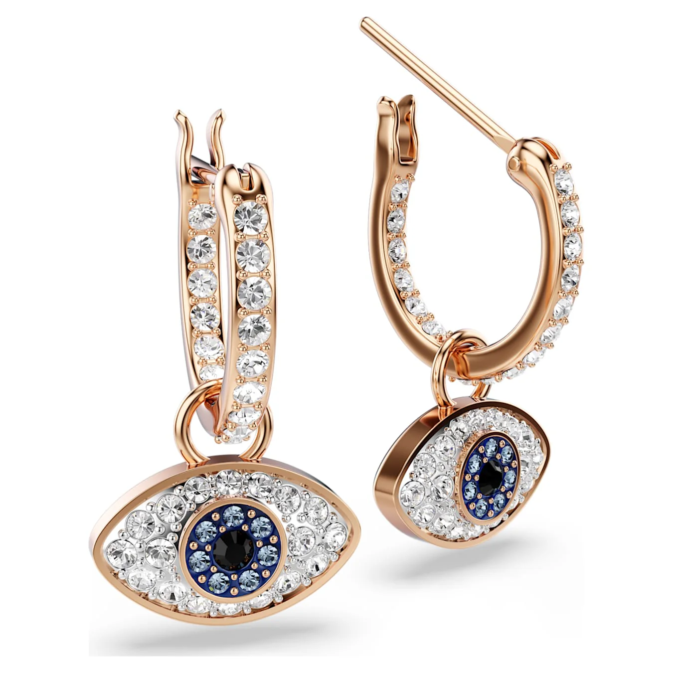 Symbolica drop earrings Eye, Multicolored, Rose gold-tone plated - Image 3