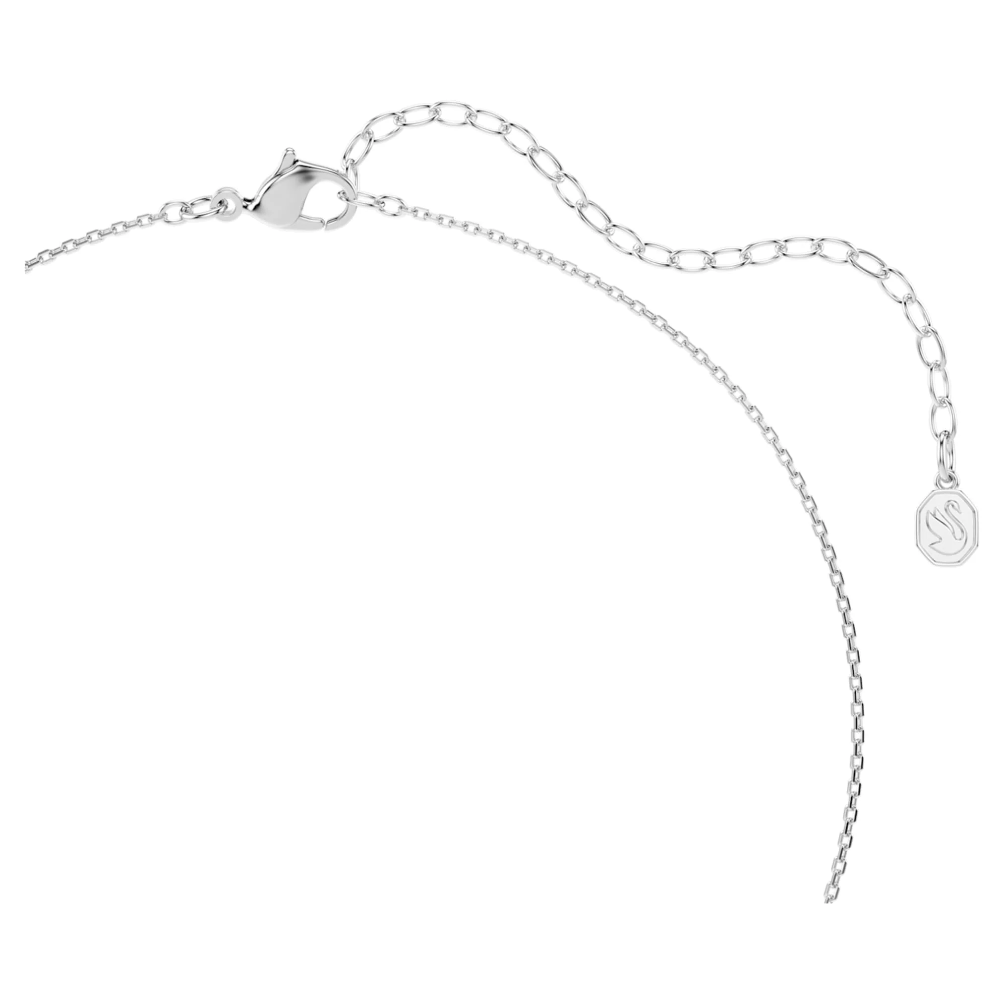 Symbolica pendant Round cut, Pavé, Horse shoe, Blue, Rhodium plated - Image 4