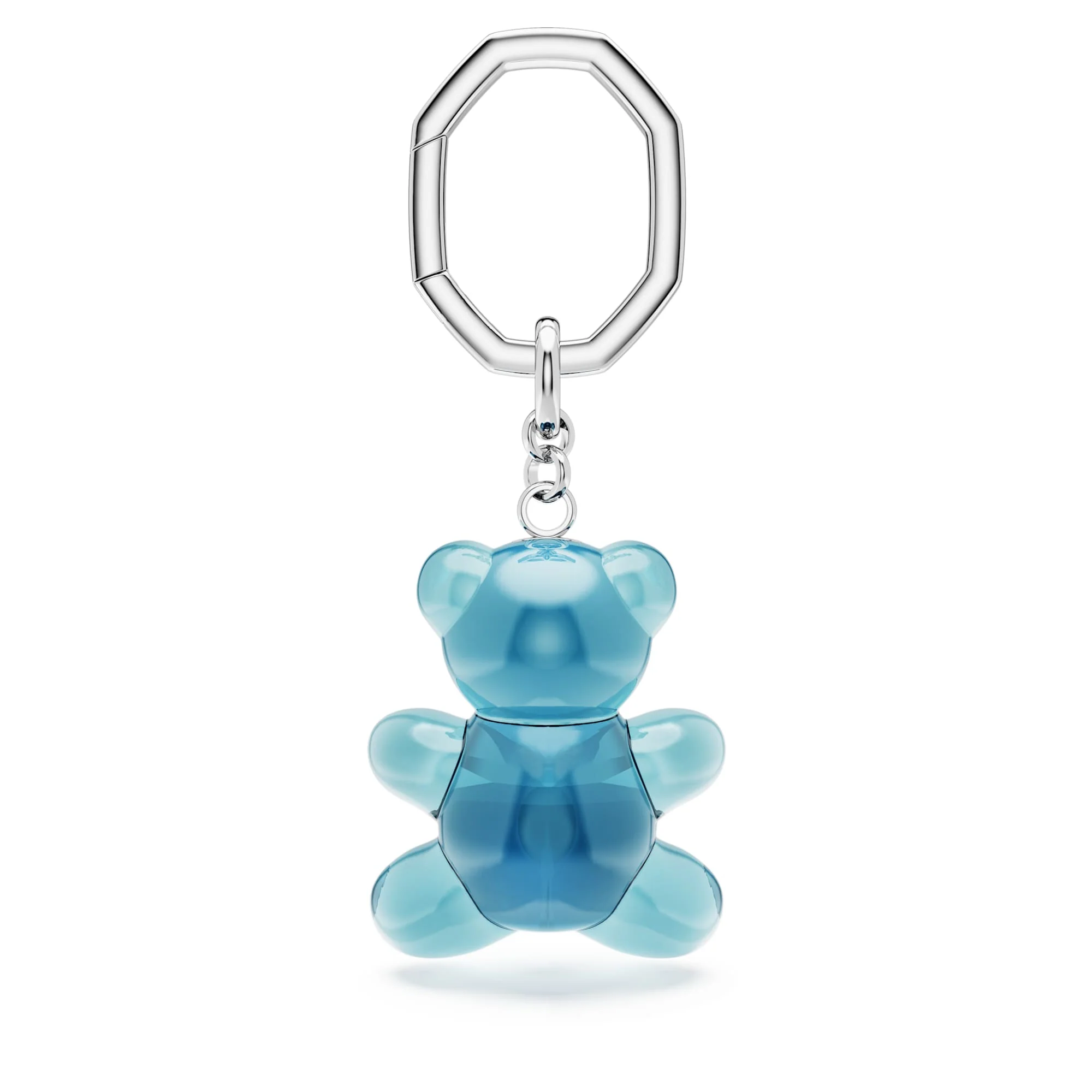 Teddy key ring Bear, Blue, Rhodium plated - Image 5