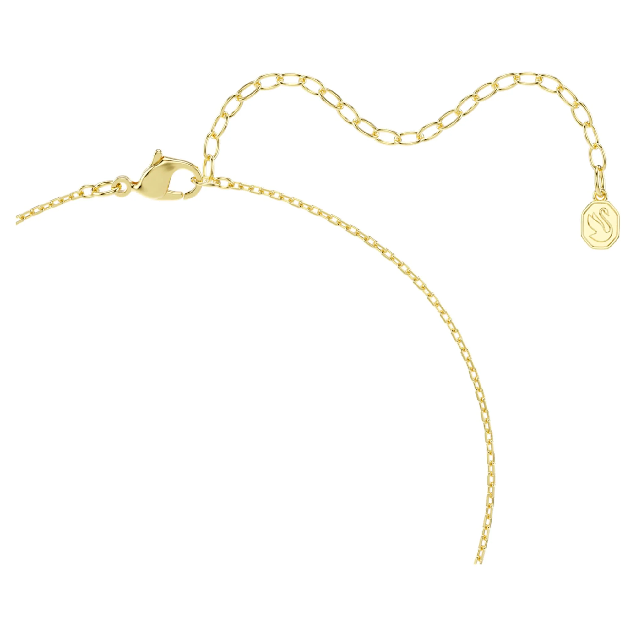 Una Angelic pendant Cushion cut, White, 18K gold finish - Image 4