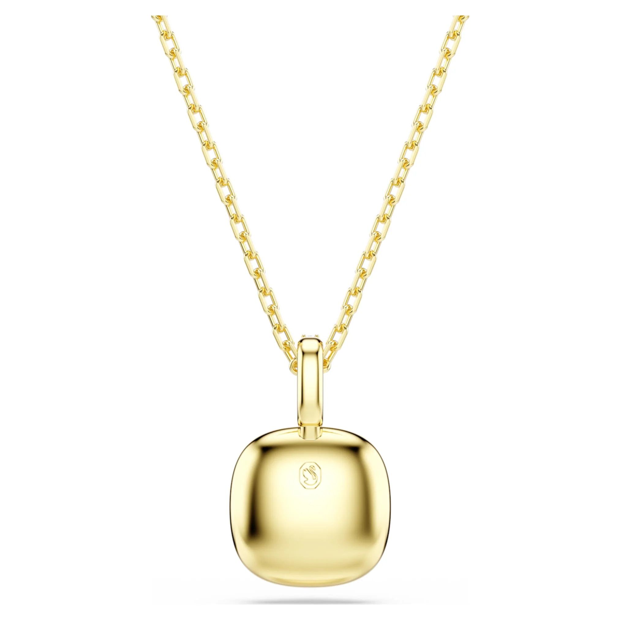 Una Angelic pendant Cushion cut, White, 18K gold finish - Image 5
