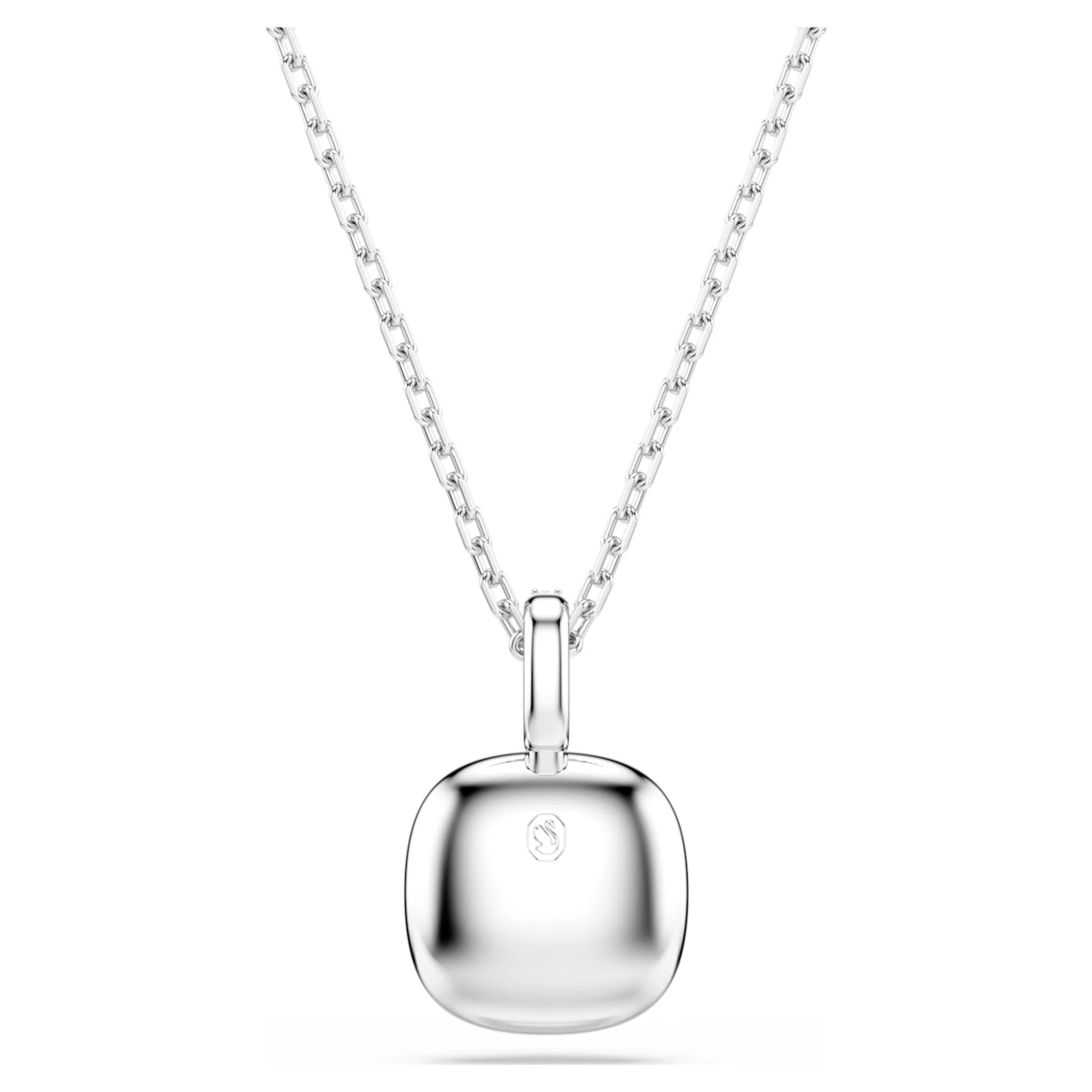 Una Angelic pendant Cushion cut, White, Rhodium plated - Image 5