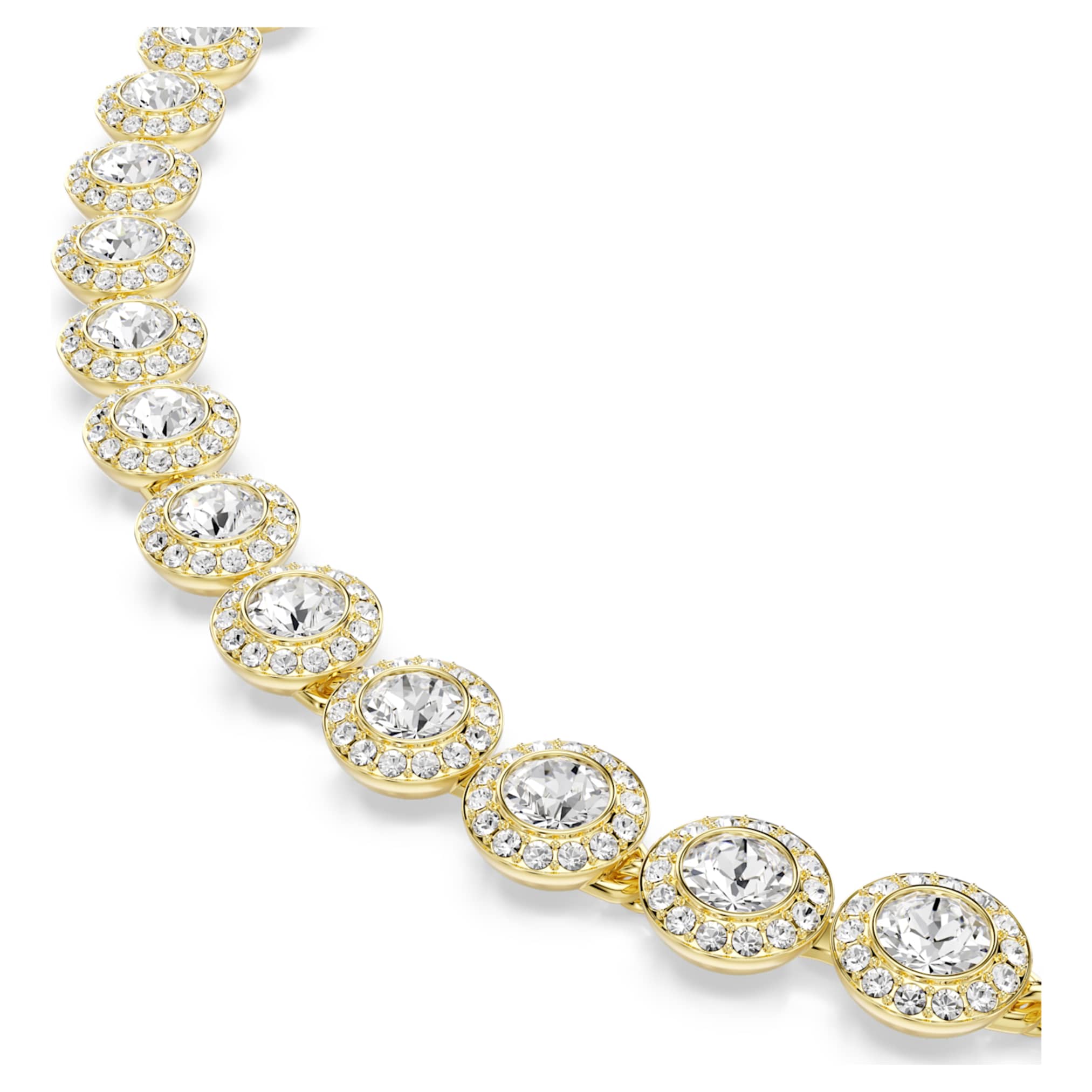 Una Angelic set Set (3), Round cut, White, Gold-tone plated - Image 3