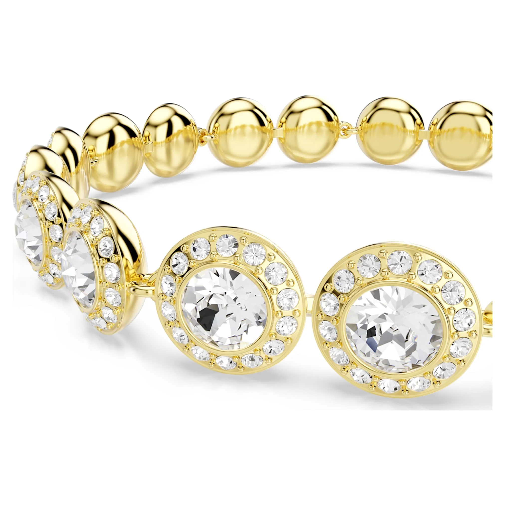 Una Angelic set Set (3), Round cut, White, Gold-tone plated - Image 5