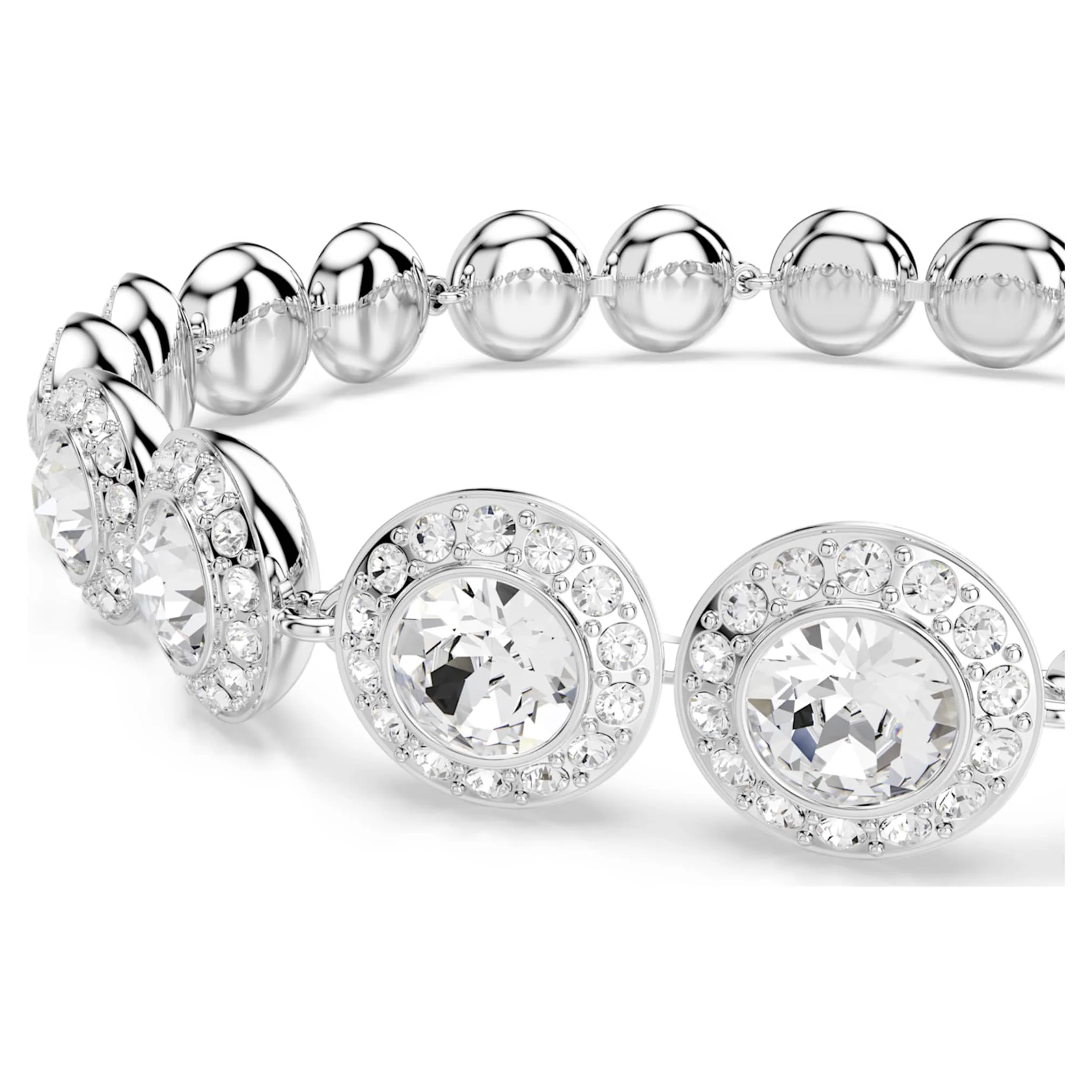 Una Angelic set Set (3), Round cut, White, Rhodium plated - Image 5