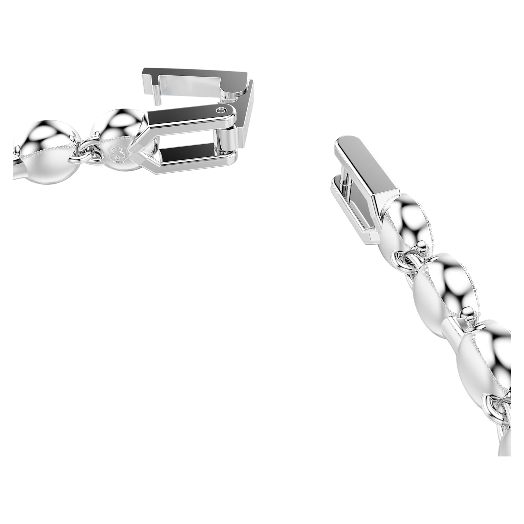 Una Angelic Tennis bracelet Round cut, Blue, Rhodium plated - Image 3