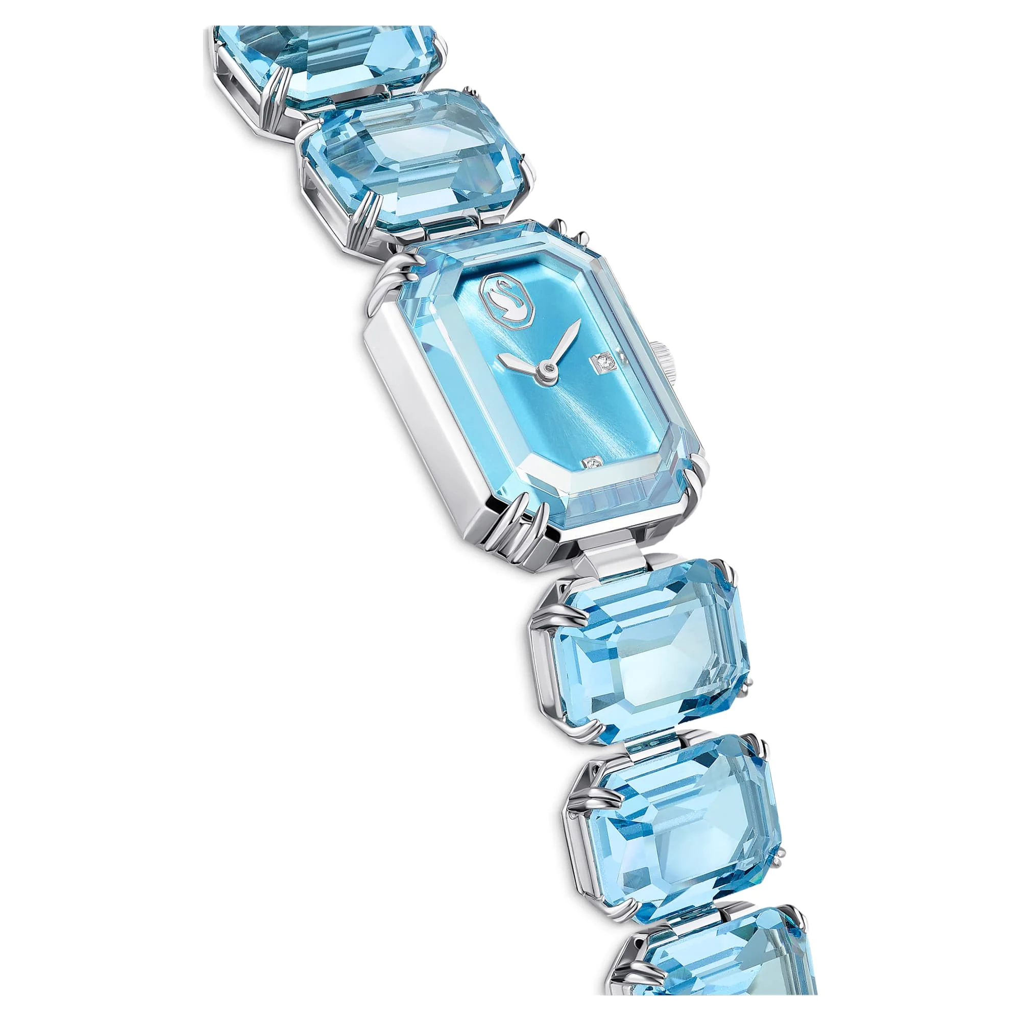 Watch Octagon cut bracelet, Blue, Stainless steel - Image 5