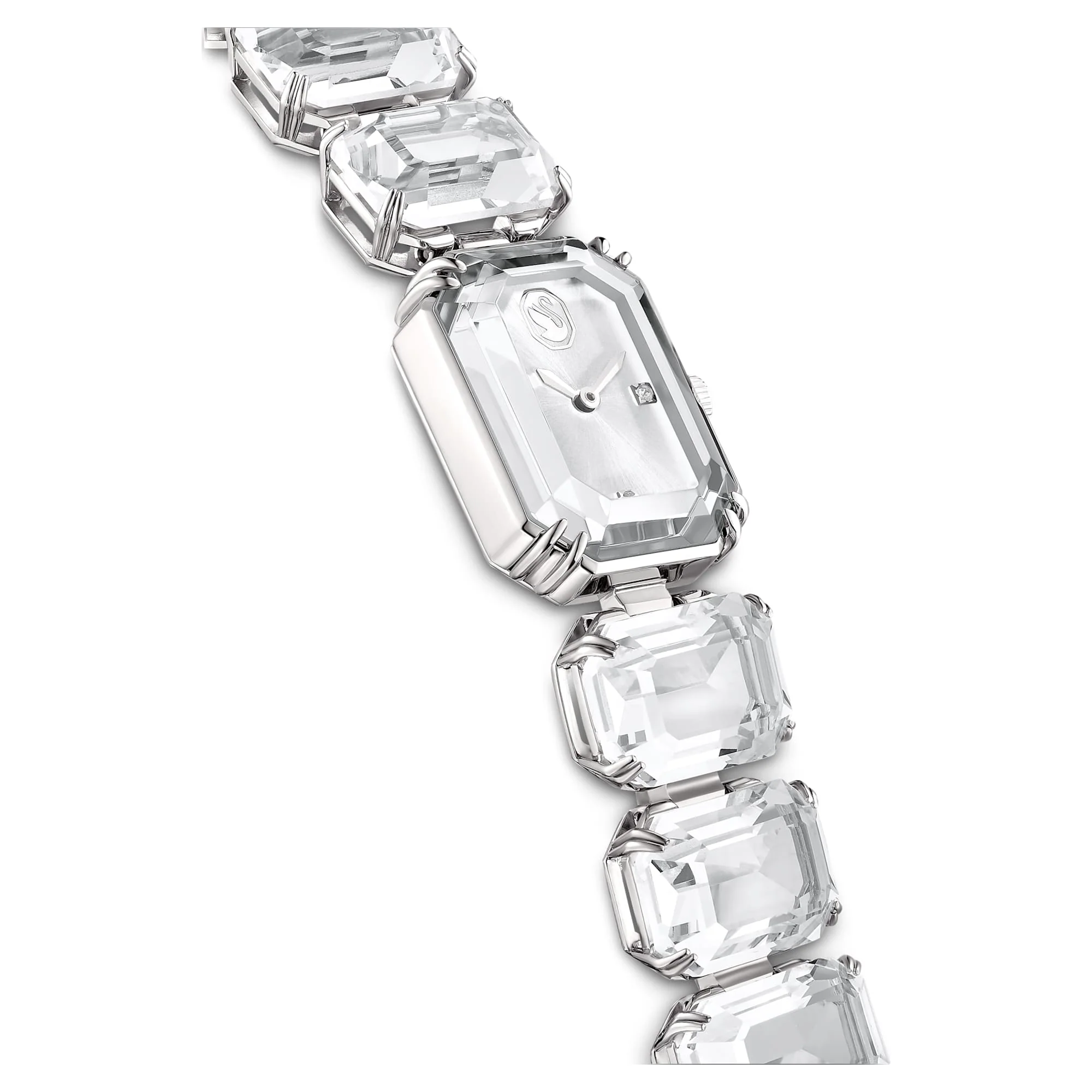 Watch Octagon cut bracelet, White, Stainless steel - Image 5