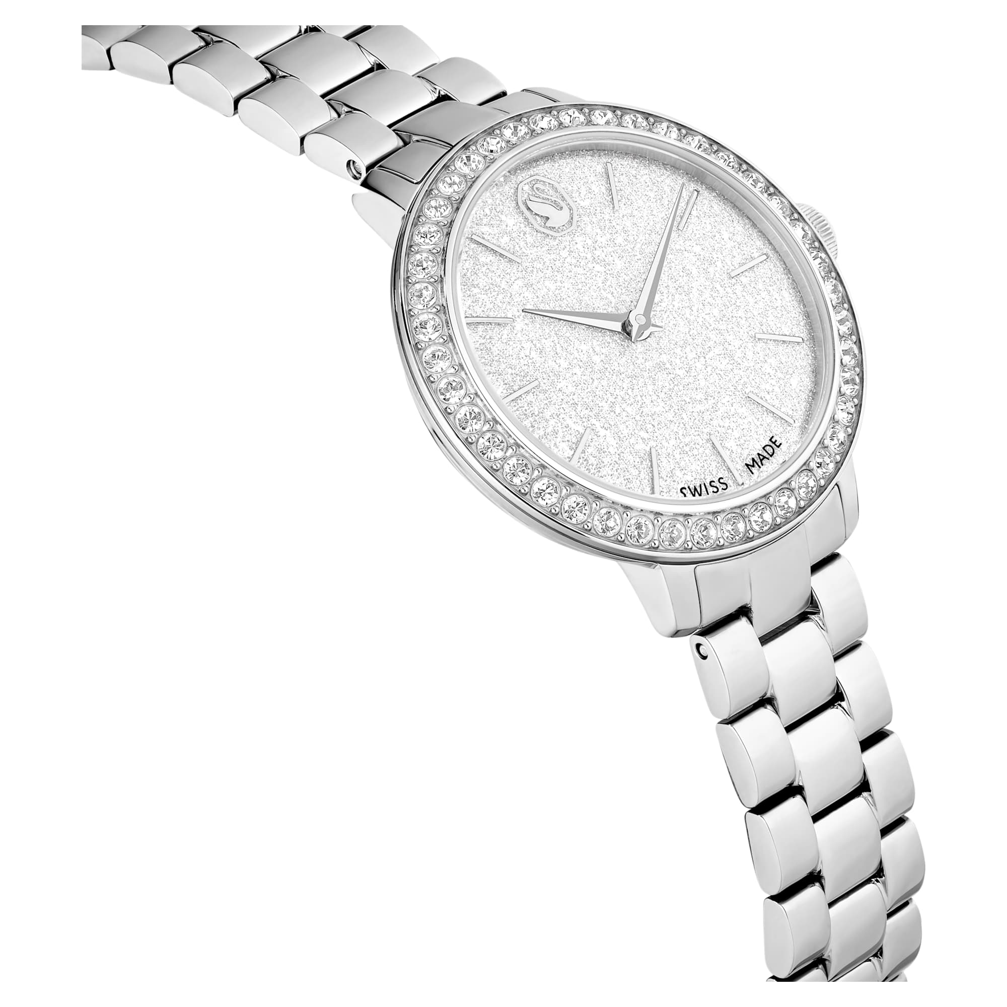Watch Swiss Made, Metal bracelet, Silver tone, Stainless steel - Image 5